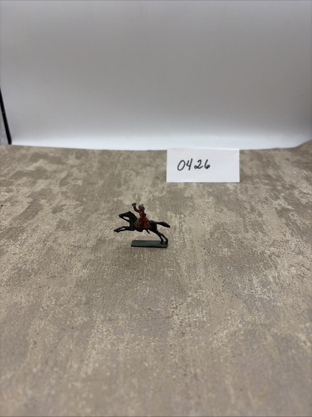Vintage Barclay Manoil Cast Metal Toy Soldier On Horseback